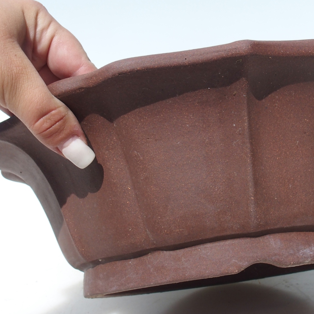 Bonsai bowl 30,5 x 30,5 x 10 cm - brown