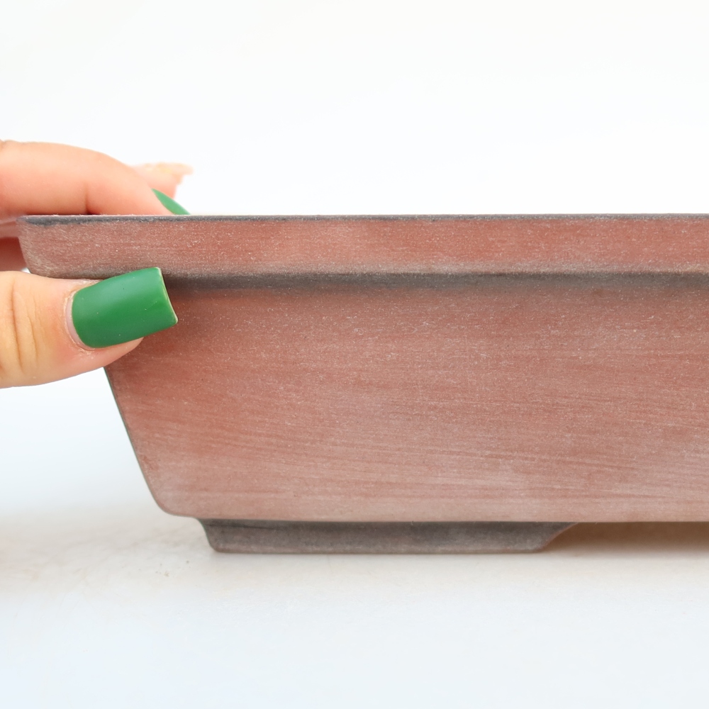Ceramic Bowl  25.5 x 19 x 7 cm, brick red