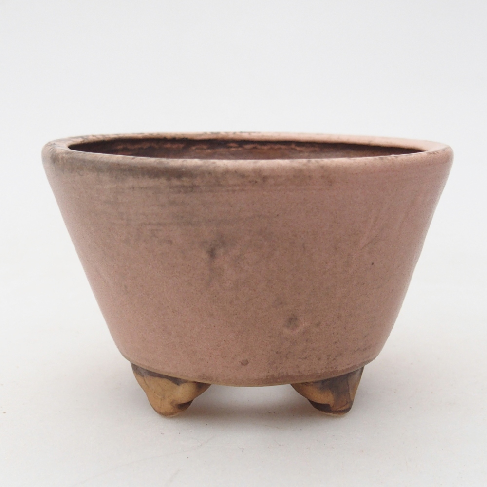 Ceramic bonsai bowl 8,5 x 8,5 x 5 cm, pink