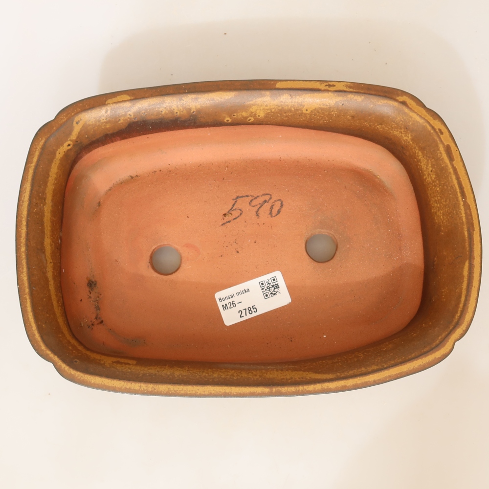 Ceramic Bowl, 24 x 17 x 6 cm, yellow