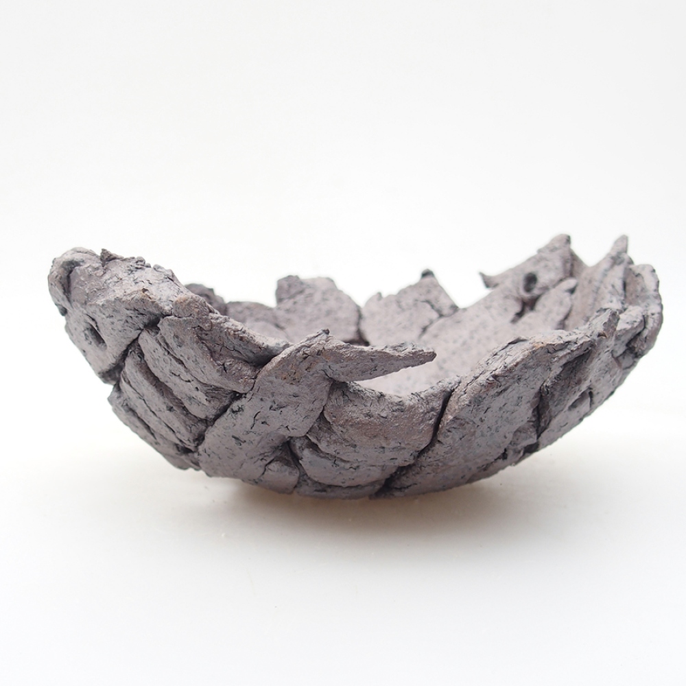 Ceramic Shell 16 x 14 x 6,5 cm, color: metal