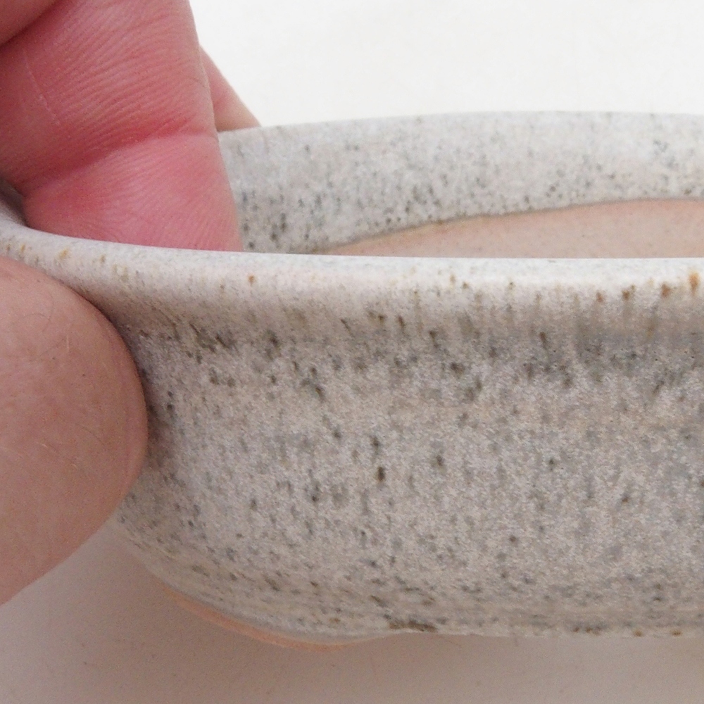 Bonsai bowl H04 - 10.5 x 7.5 x 3 cm. - beige