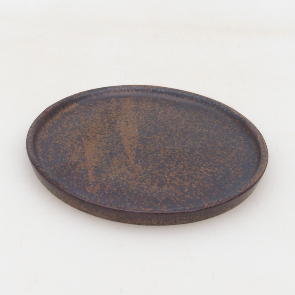 Bonsai bowl round D6-M - 11 x 11 x 1 cm - brown