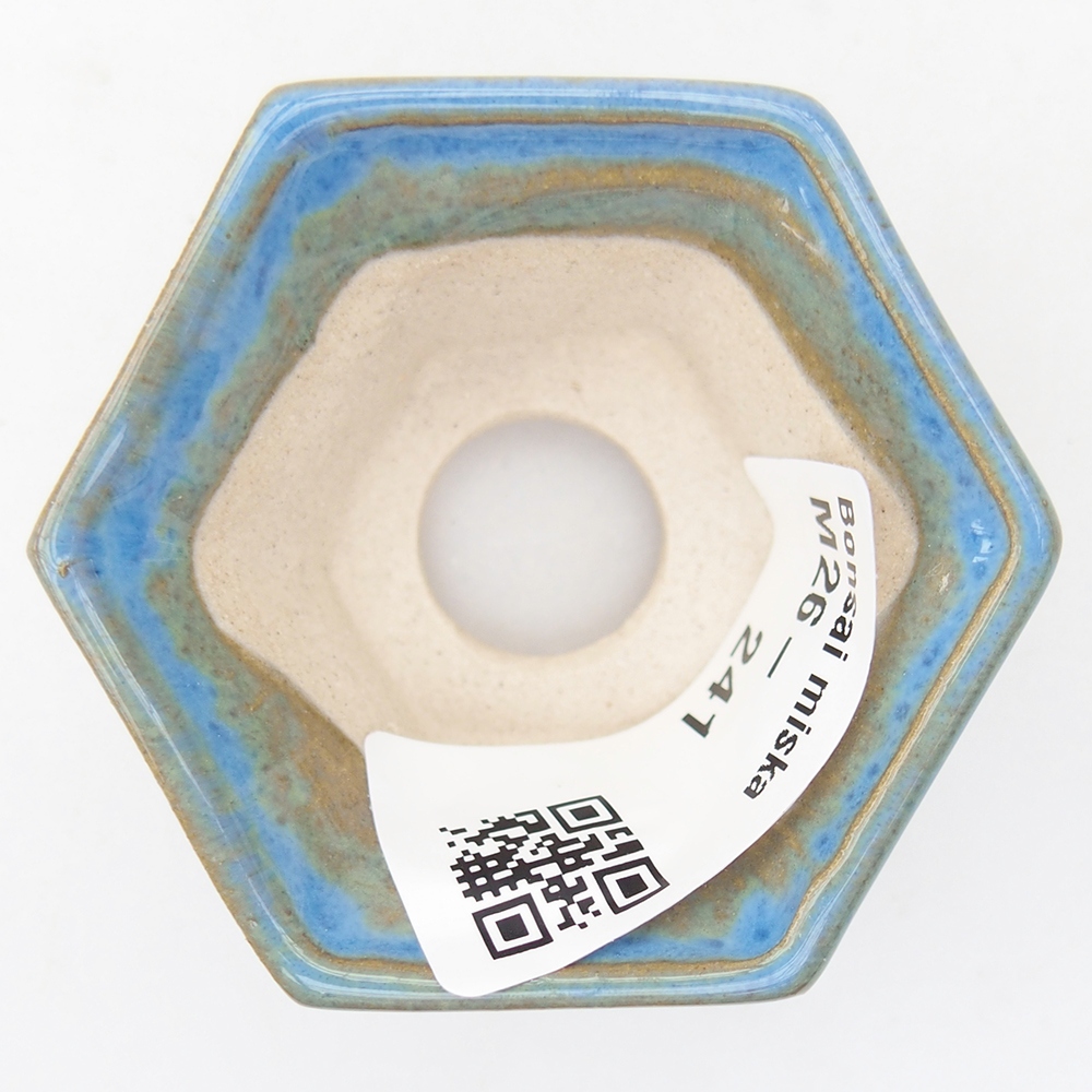 Mini bonsai bowl 5,5 x 5 x 3 cm, colour blue