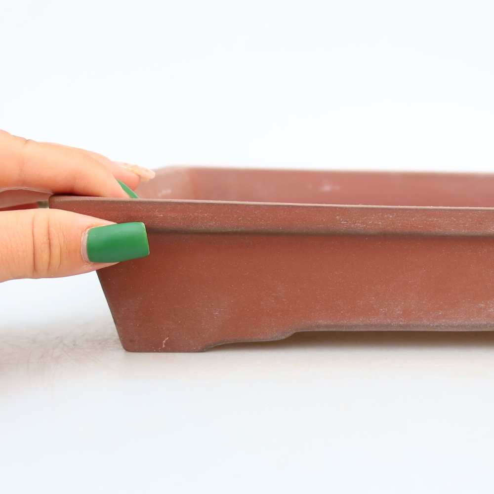 Ceramic Bowl, 26 x 20 x 5 cm, brick red