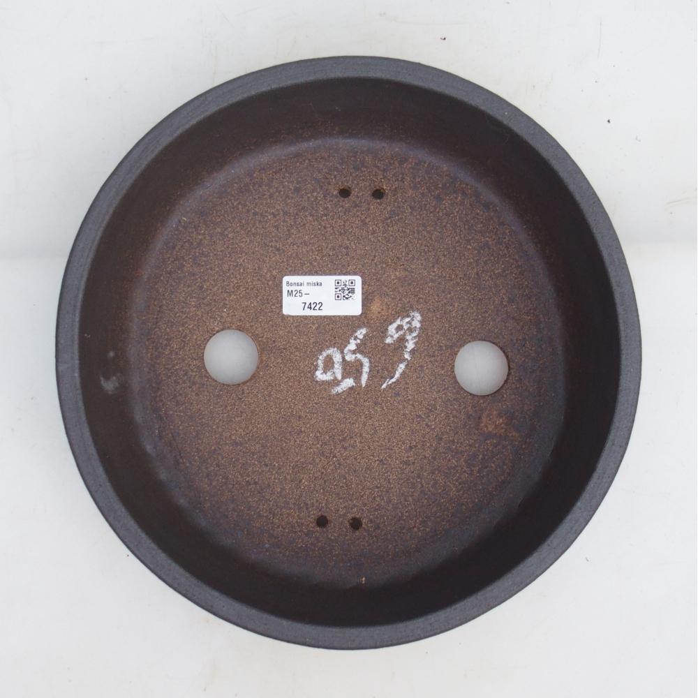 Bonsai bowl 27 x 27 x 7,5 cm , colour brown