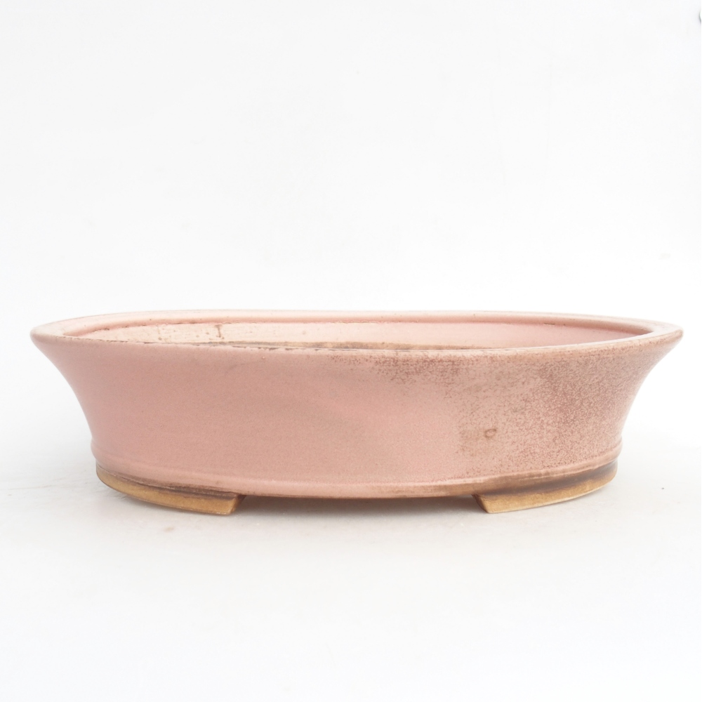 Ceramic bonsai bowl 28 x 25 x 6 cm, pink