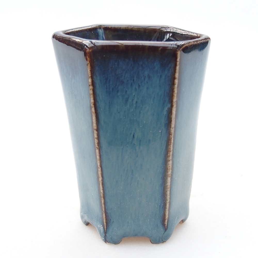 Mini bonsai bowl 4 x 3,5 x 5,5 cm, colour blue