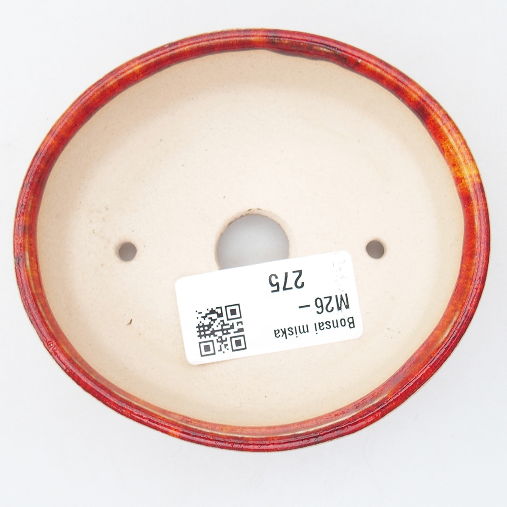 Mini bonsai bowl 9,5 x 8,5 x 3 cm, orange