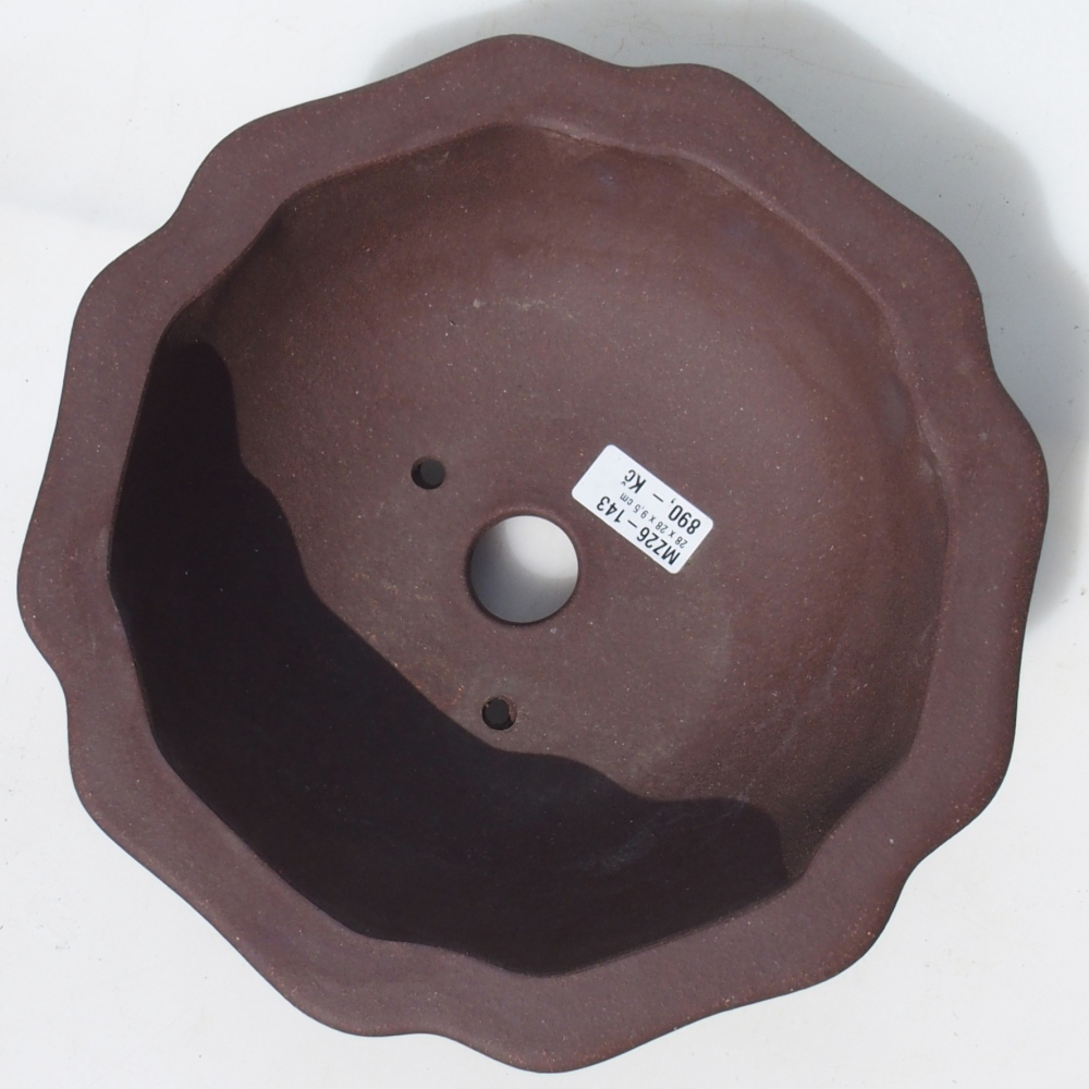 Bonsai bowl 28 x 28 x 9,5 cm birch brown