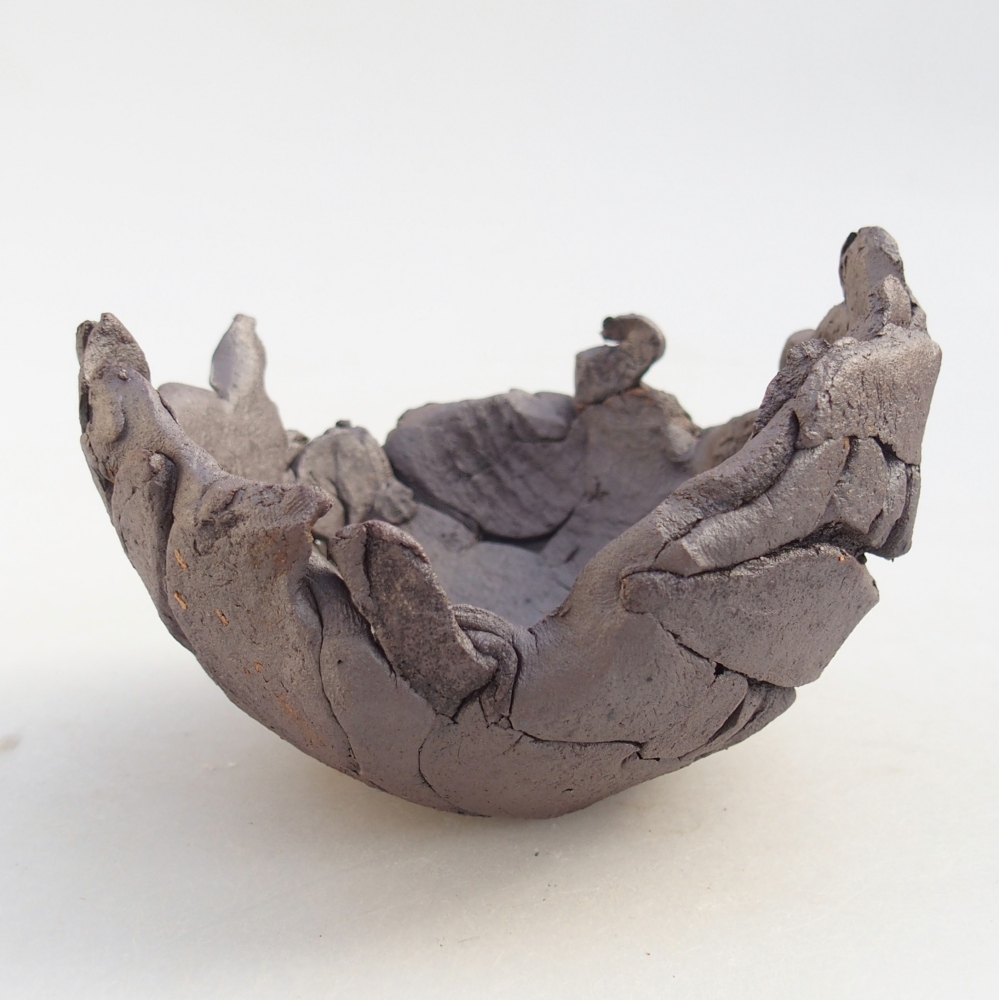 Ceramic Shell 10,5 x 10 x 7,5 cm , metallic colour