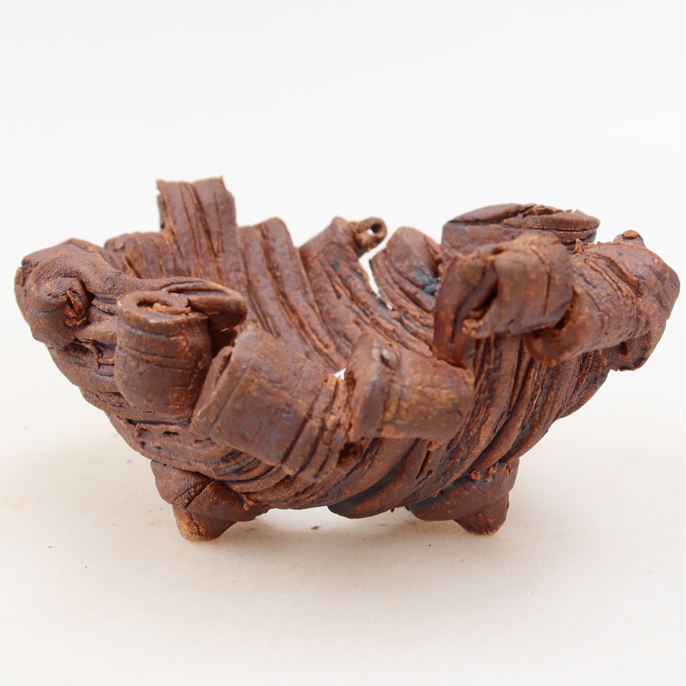 Ceramic Shell  11 x 8.5 x 5 cm, brown