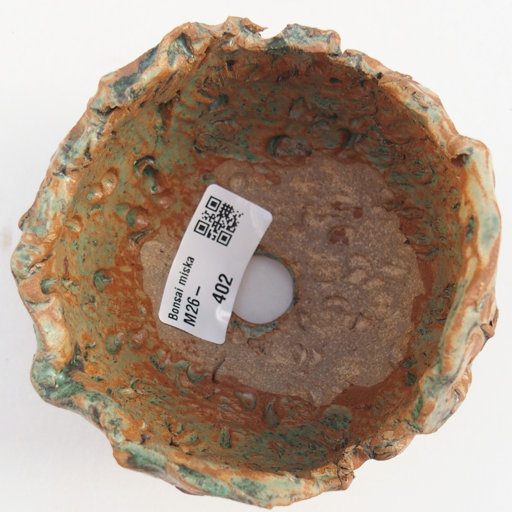 Ceramic Shell 10 x 9,5 x 9,5 cm , colour brown-green