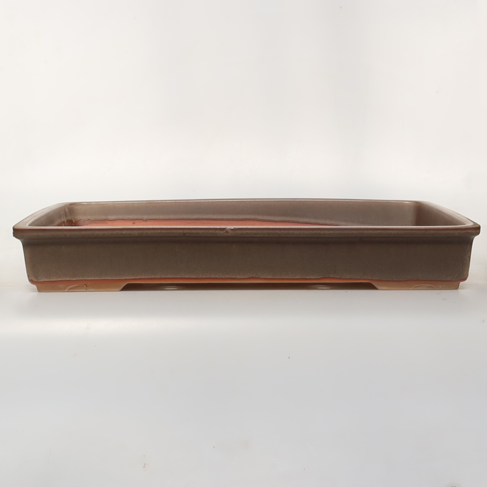 Ceramic Shell  45 x 29 x 6.5 cm, brown