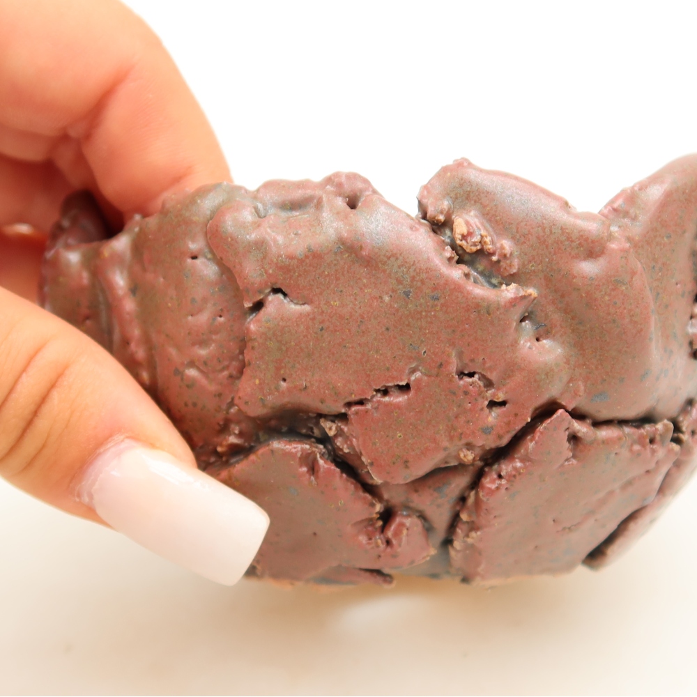 Ceramic Eggshell, 10.5 x 10.5 x 6 cm, pink