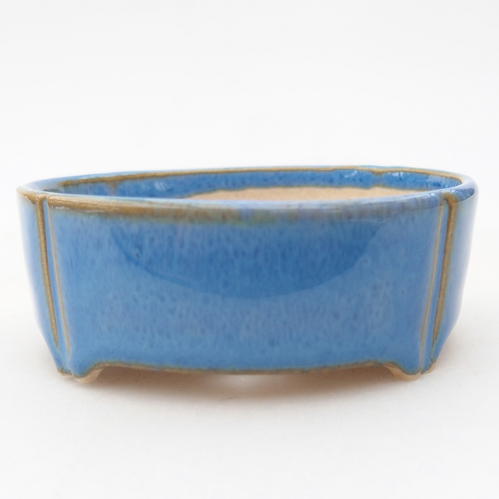 Mini bonsai bowl 6,5 x 6,5 x 2,5 cm, colour blue