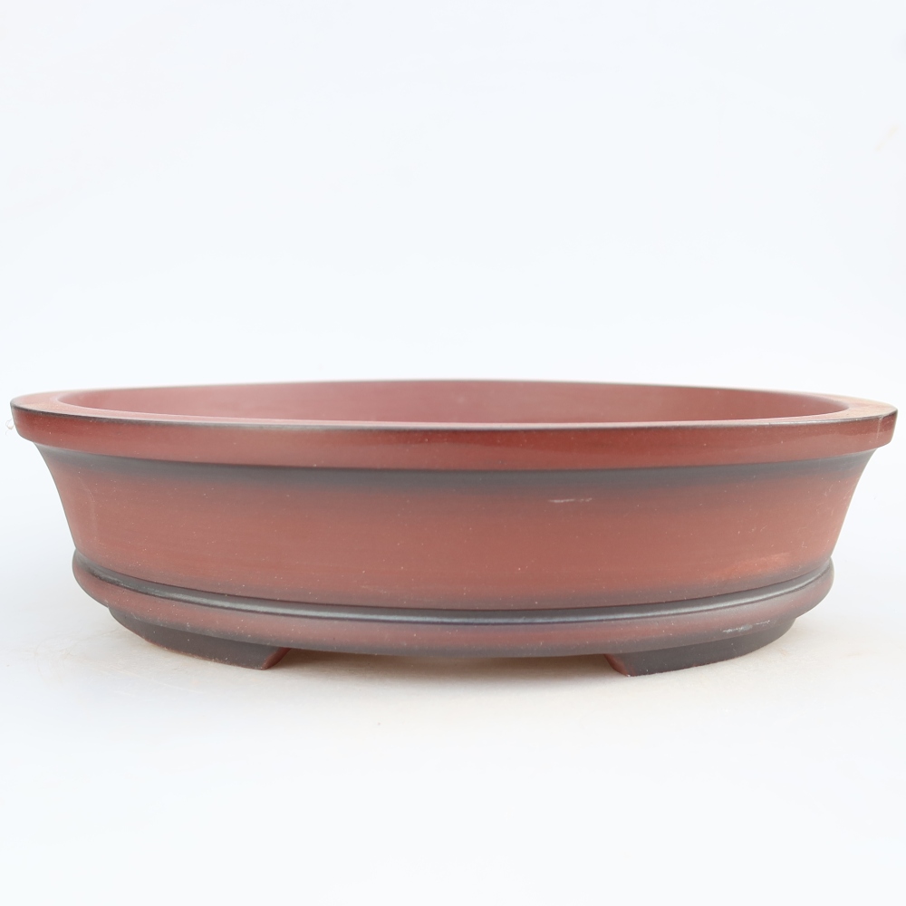 Ceramic Bowl  30.5 x 30.5 x 7 cm, brick red