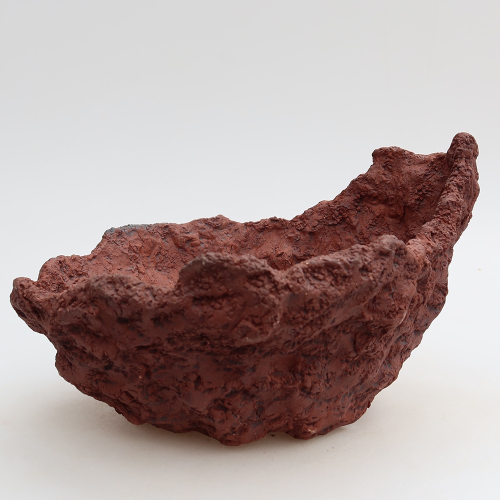 Ceramic Shell, 20 x 17 x 12.5 cm, brown