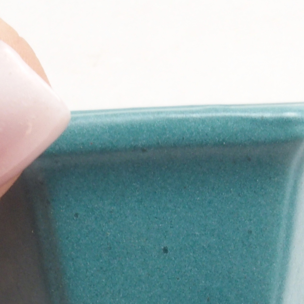 Ceramic bonsai bowl 4,5 x 4,5 x 3 cm, color blue