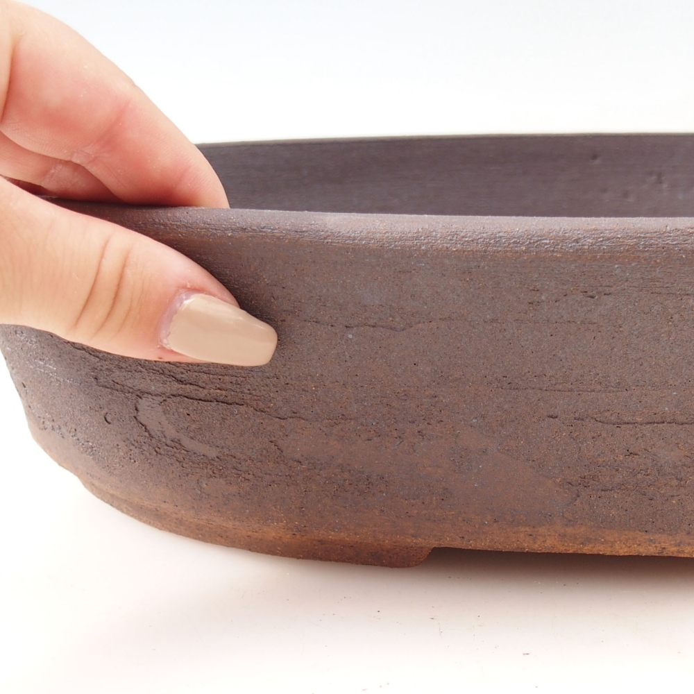 Bonsai bowl 32,5 x 25 x 7 cm , colour brown