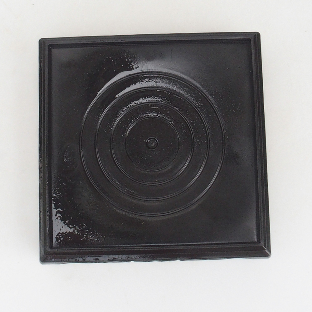 Bonsai table plastic square 12,5 x 12,5 x 4  cm, color black