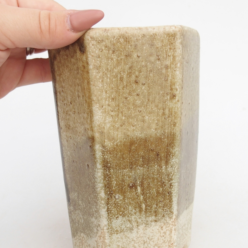 Ceramic bonsai bowl 10 x 8,5 x 14,5 cm, green