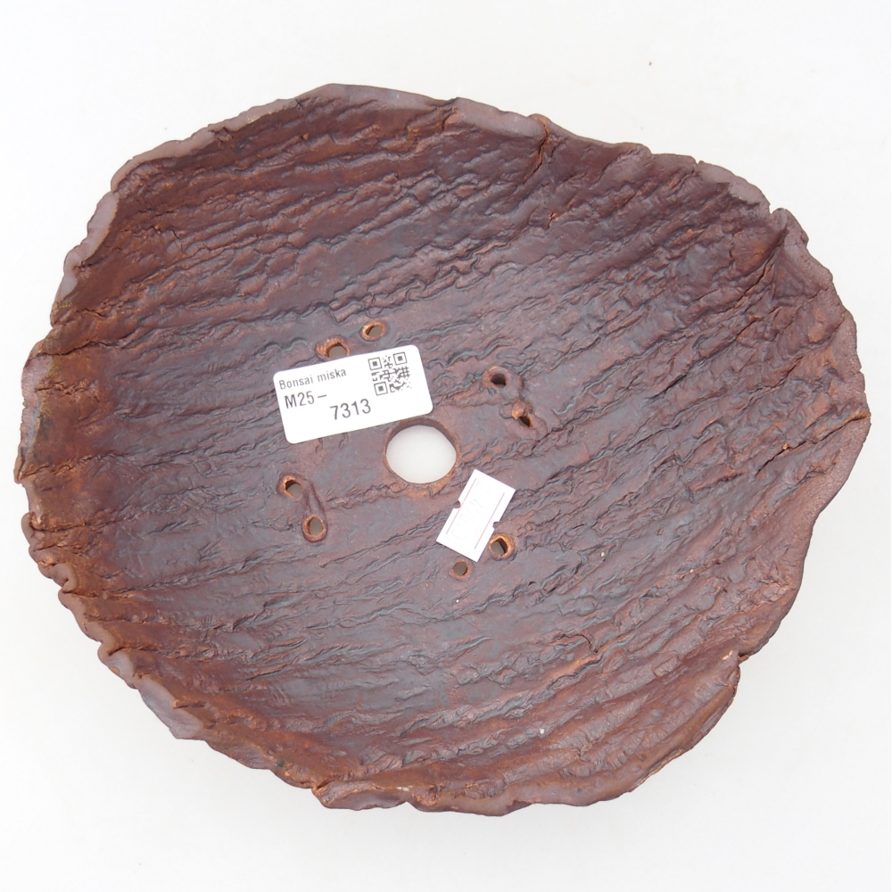 Ceramic Shell 19,5 x 18 x 6,5 cm , colour brown