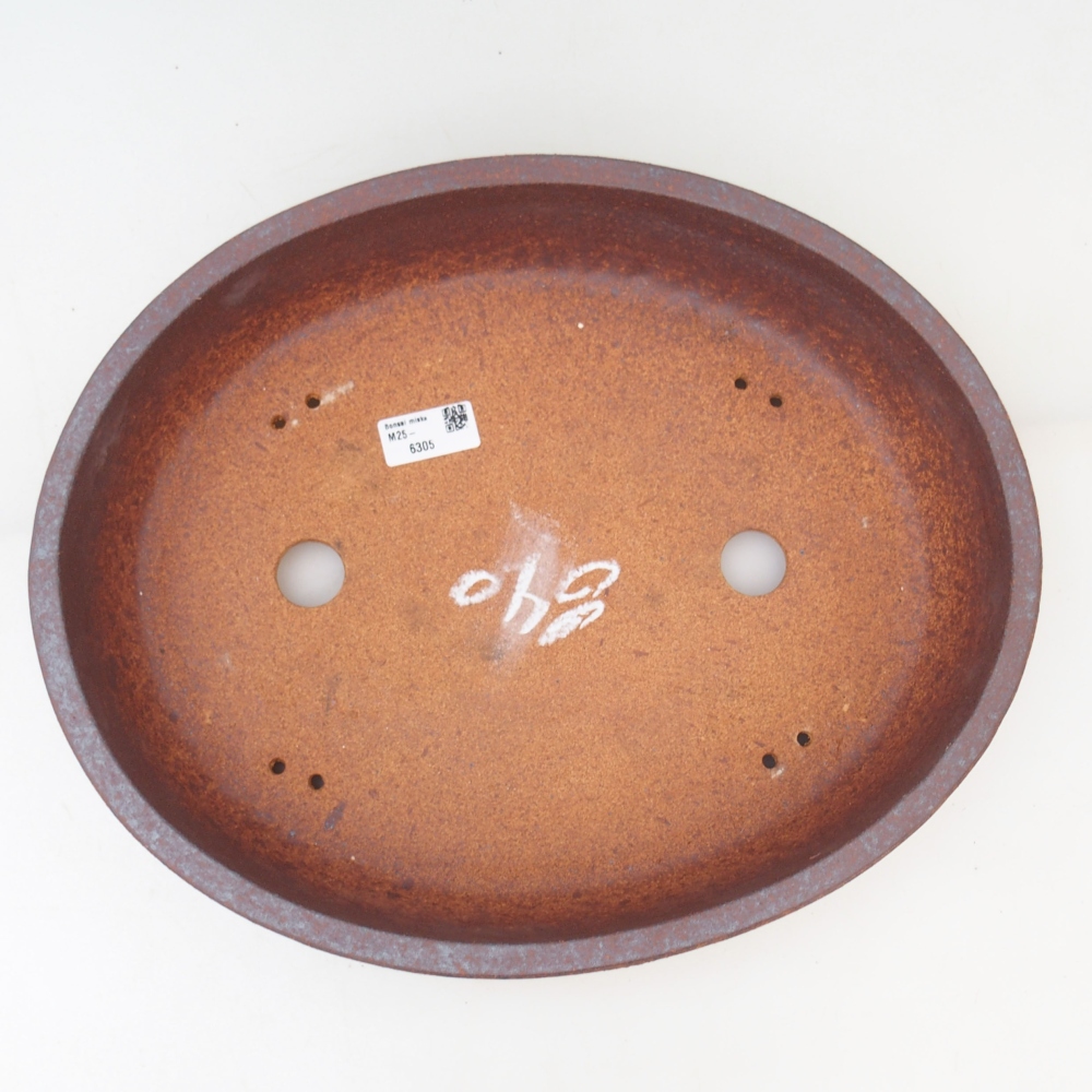 Bonsai bowl 37,5 x 31,5 x 8,5 cm , colour brown