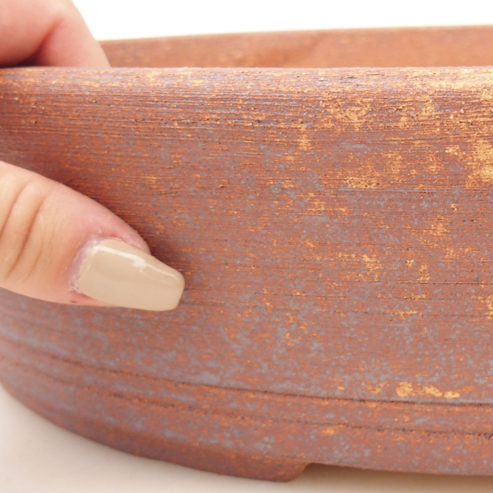 Bonsai bowl 32,5 x 25 x 8,5 cm , metal colour