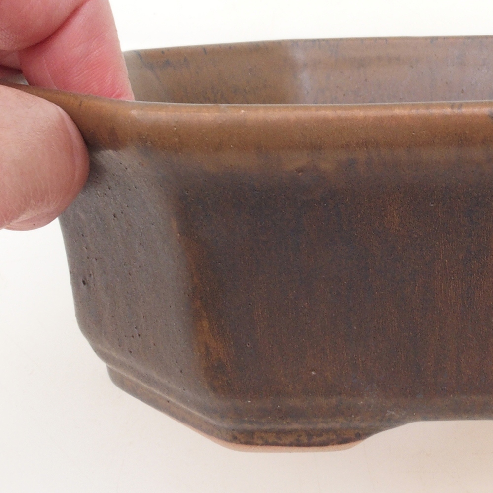 Bonsai bowl H14 - 17.5 x 17.5 x 6 - brown
