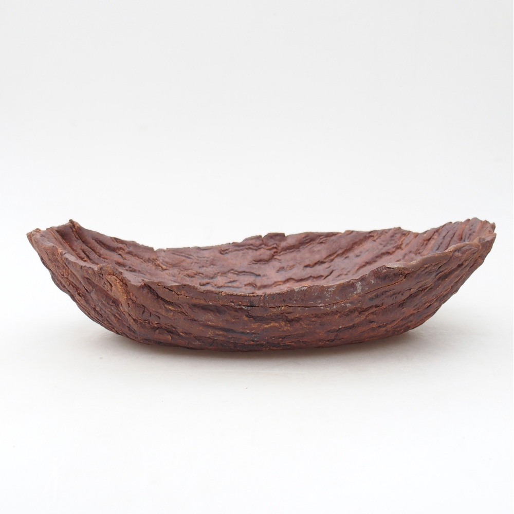 Ceramic Shell 27 x 19 x 7 cm , colour brown