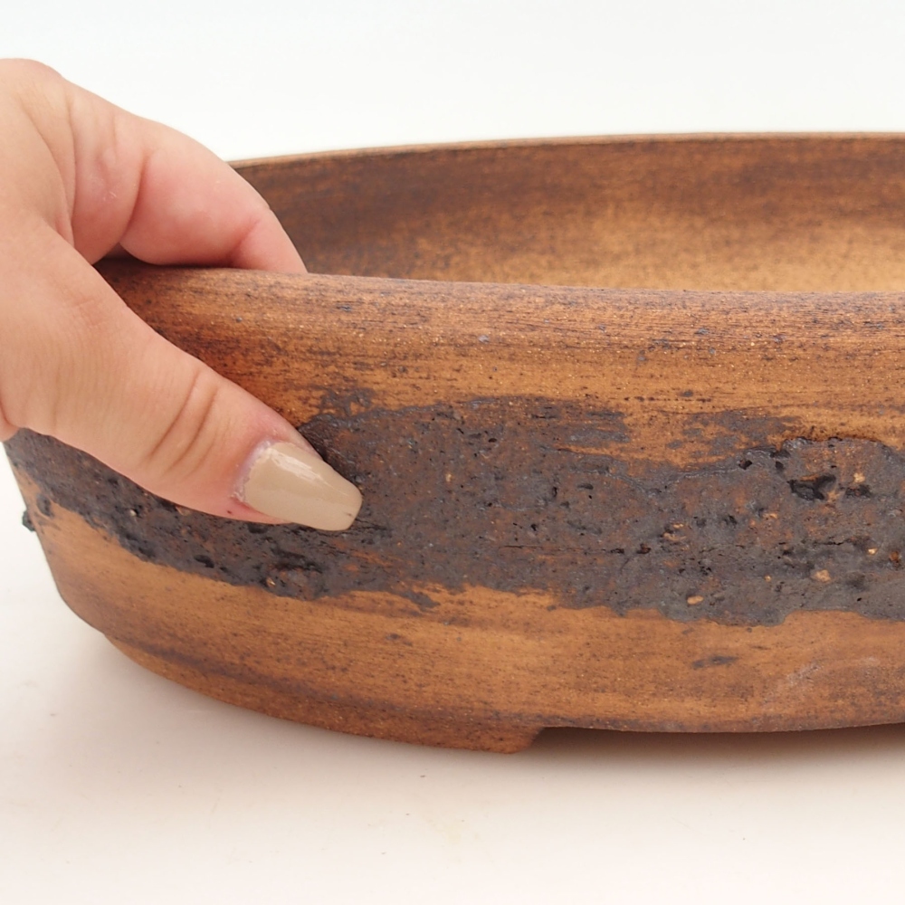 Bonsai bowl 32 x 25 x 8 cm , colour brown