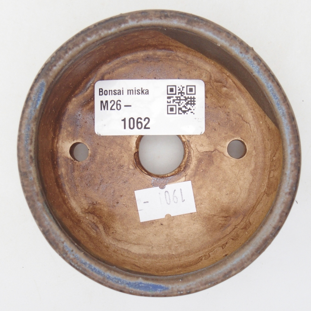 Ceramic bonsai bowl 9 x 9 x 3,5 cm, colour blue