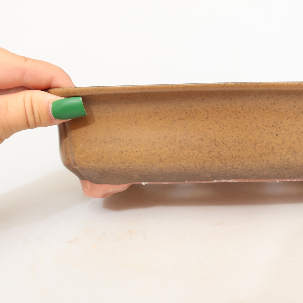 Ceramic Bowl, 24 x 17 x 6 cm, brown