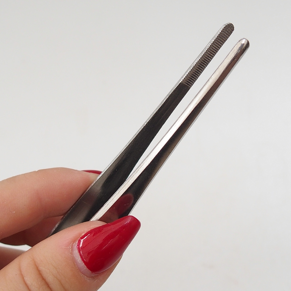 Spatula and tweezers 22 cm - stainless steel