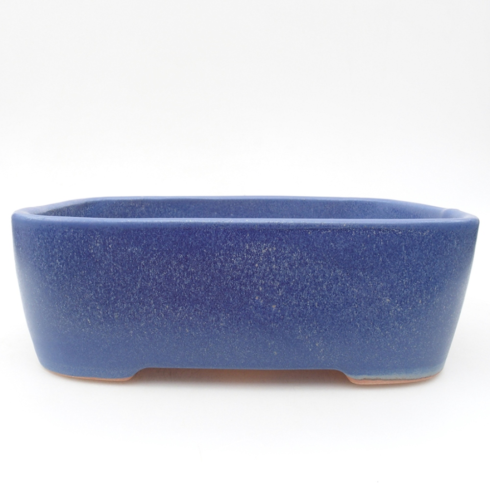 Ceramic bonsai bowl 23 x 18 x 7,5 cm, color blue