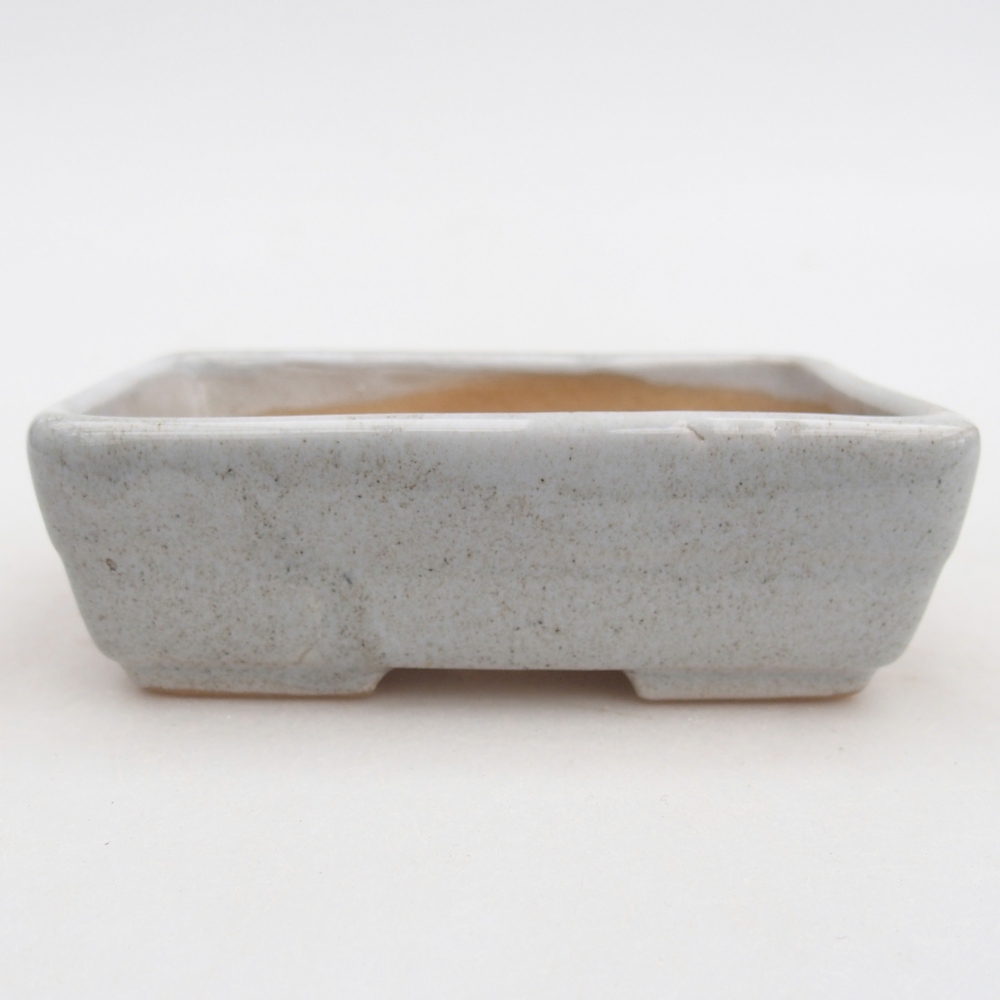Ceramic bonsai bowl 10 x 7 x 3 cm, grey