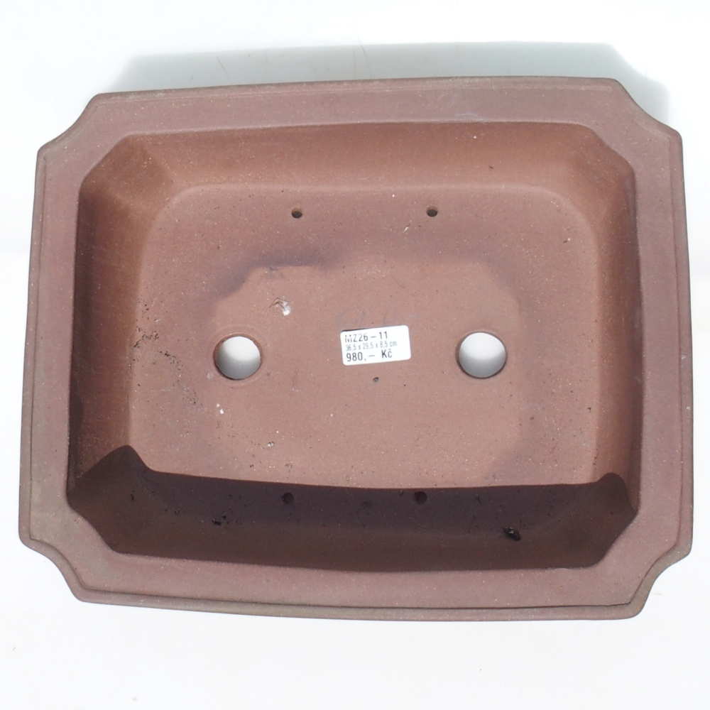 Bonsai bowl 35,5 x 29,5 x 8,5 cm - brown