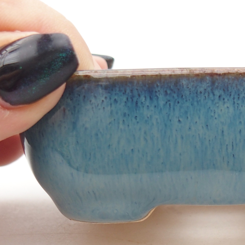 Mini bonsai bowl 8 x 6,5 x 3 cm, colour blue