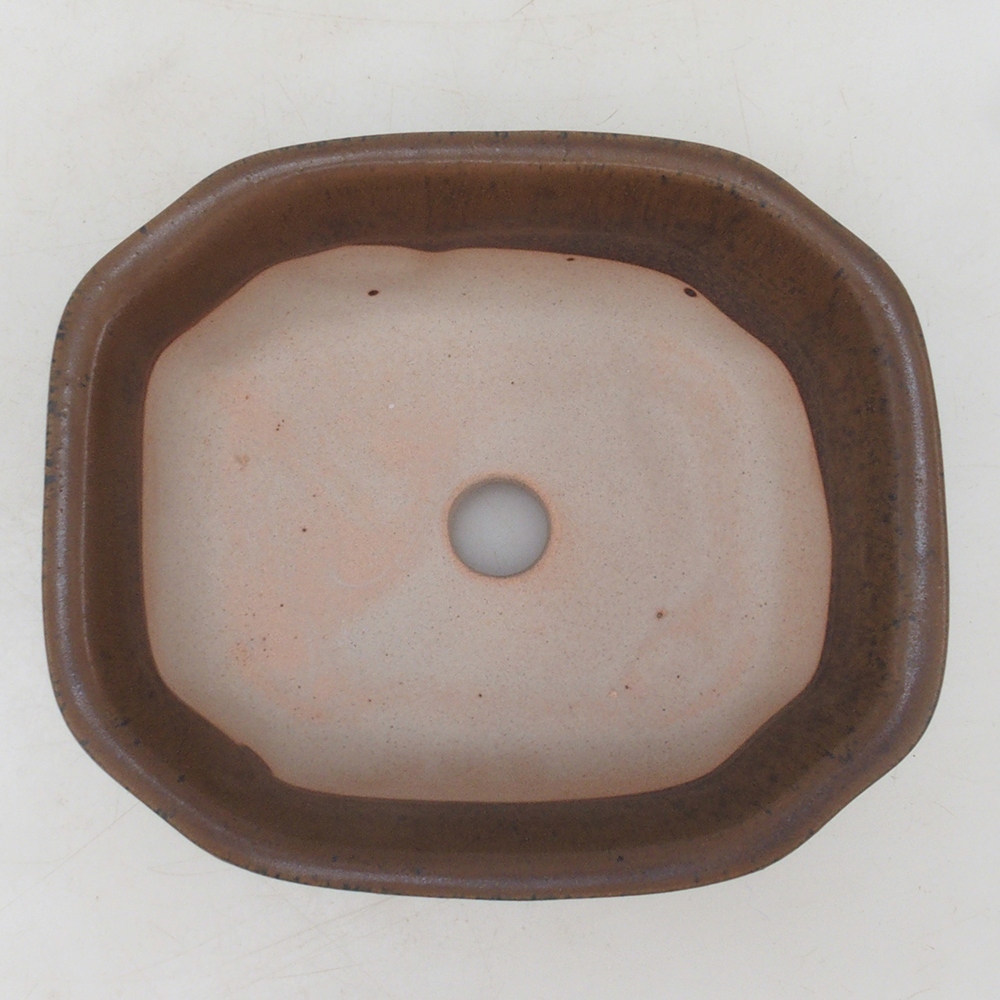 Bonsai bowl H31 - 14 x 12 x 5.5 cm. - brown