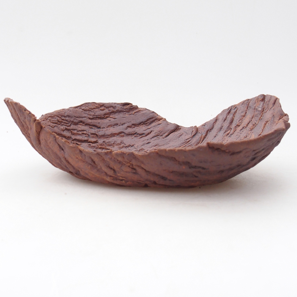 Ceramic Shell 22 x 18,5 x 6,5 cm , colour brown