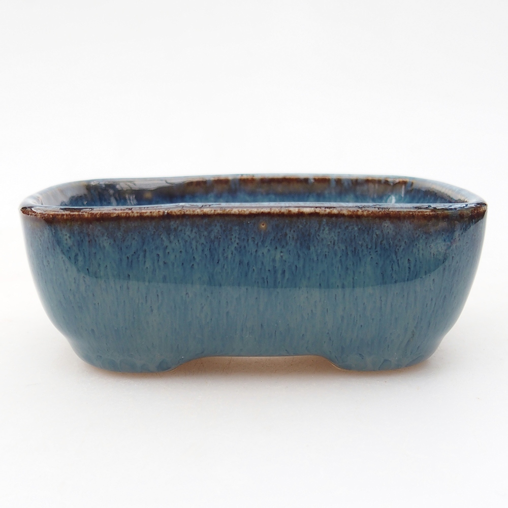 Mini bonsai bowl 8 x 6,5 x 3 cm, colour blue