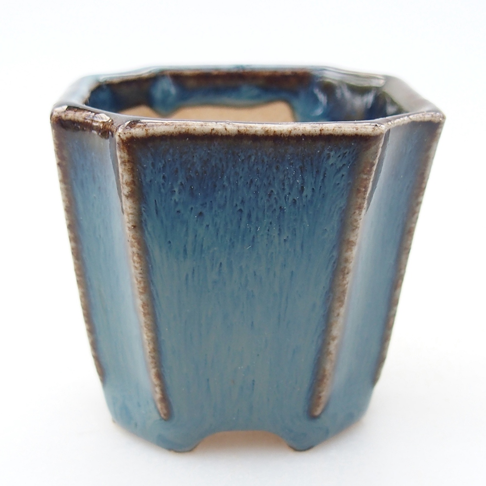 Mini bonsai bowl 4,5 x 4,5 x 4 cm, colour blue