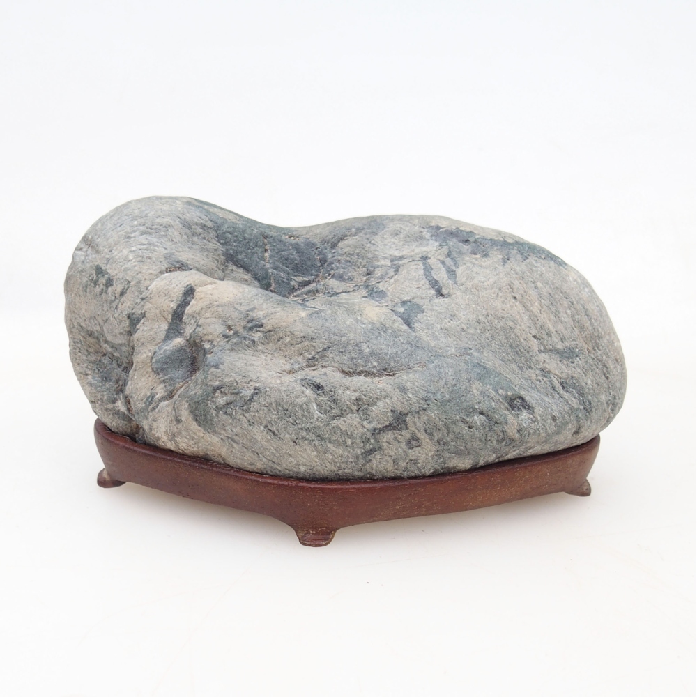 Suiseki - Stone with DAI (wooden pad)