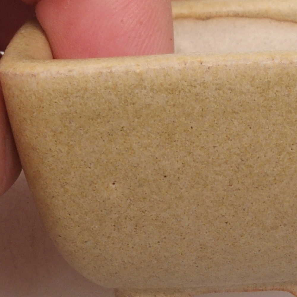 Mini bonsai bowl 4,5 x 4,5 x 3 cm, color brown