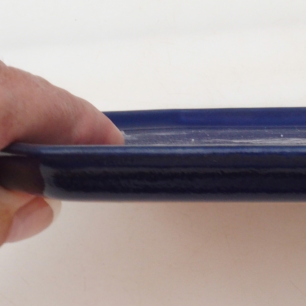 Ceramic bowl H14 - 18 x 18 x 1 cm - blue