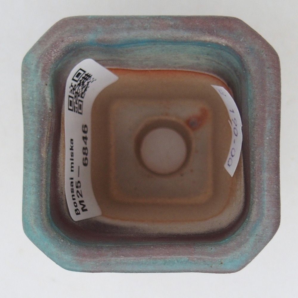 Ceramic bonsai bowl 5,5 x 5,5 x 7 cm, colour blue