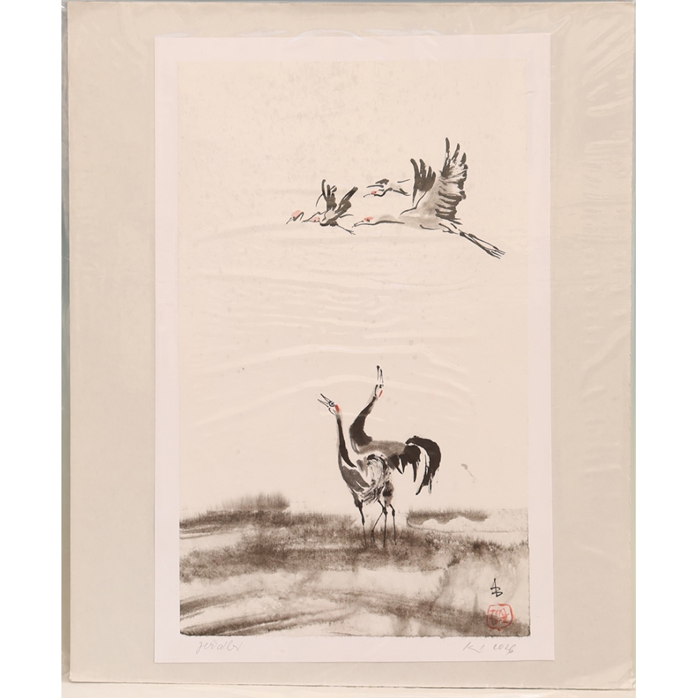 Calligraphy - Cranes