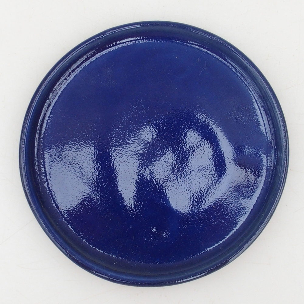 Bonsai bowl round D6-M - 11 x 11 x 1 cm - blue