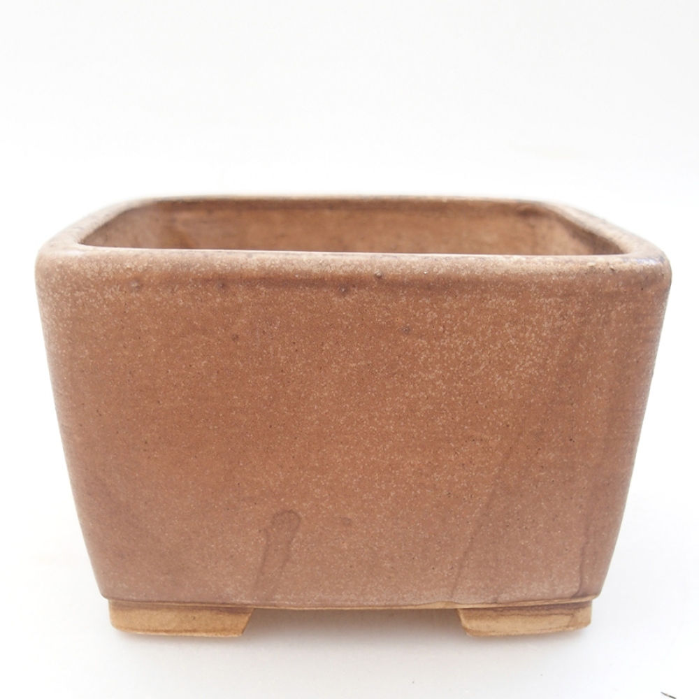 Ceramic bonsai bowl 10,5 x 10,5 x 7 cm, color pink